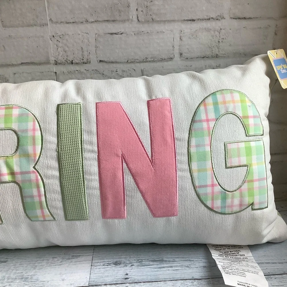 Spring Time Pastel Spring Pillow - Picture 3 of 4